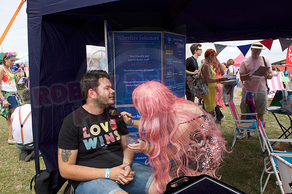 Isle of Wight Pride Village 2017.