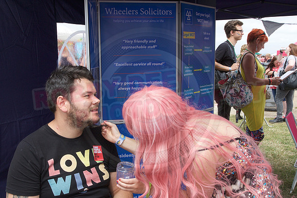 Isle of Wight Pride Village 2017.