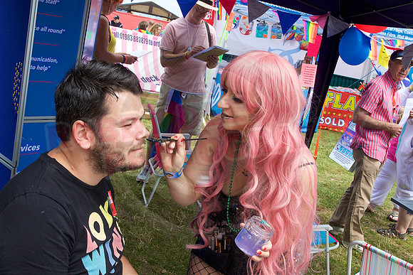 Isle of Wight Pride Village 2017.