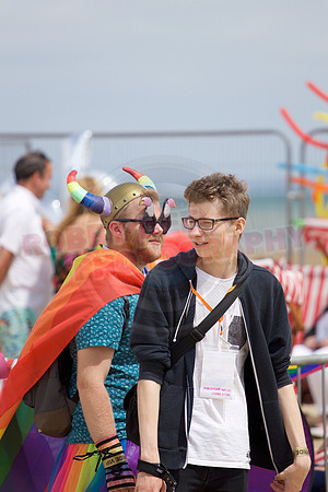 Isle of Wight Pride Beach Arena 2017.
