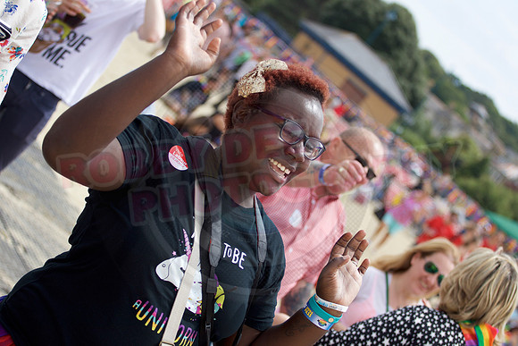 Isle of Wight Pride Beach Arena 2017.