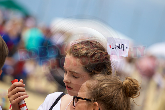 Isle of Wight Pride Beach Arena 2017.