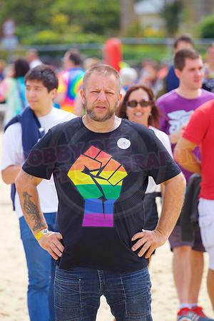 Isle of Wight Pride Beach Arena 2017.