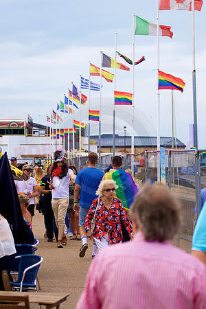 Isle of Wight Pride Beach Arena 2017.