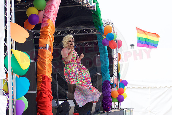 Isle of Wight Pride Beach Arena 2017.