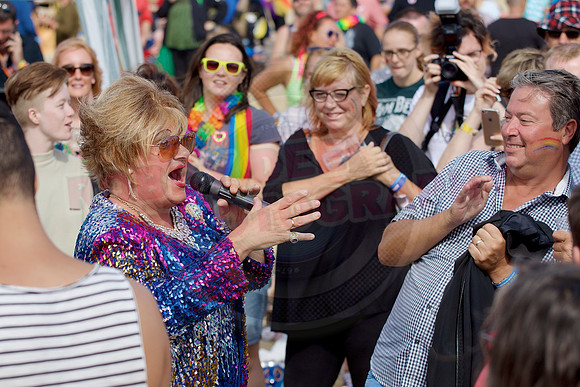 Isle of Wight Pride Beach Arena 2017.