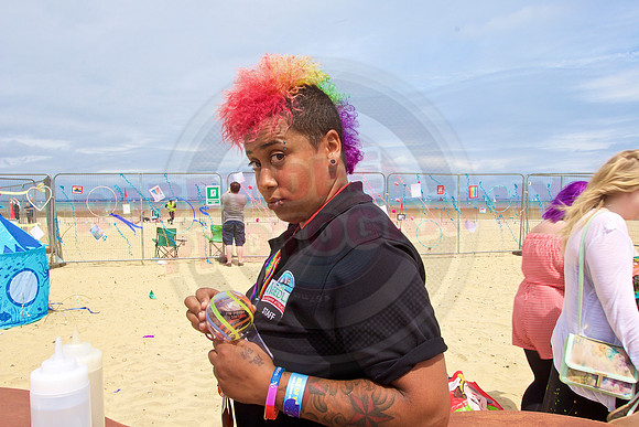 Isle of Wight Pride Beach Arena 2017.