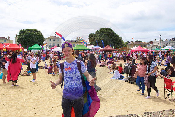 Isle of Wight Pride Beach Arena 2017.