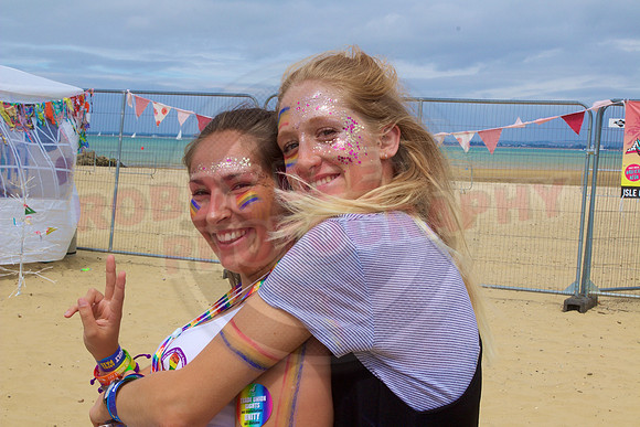 Isle of Wight Pride Beach Arena 2017.