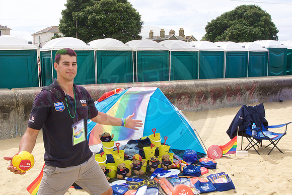 Isle of Wight Pride Beach Arena 2017.
