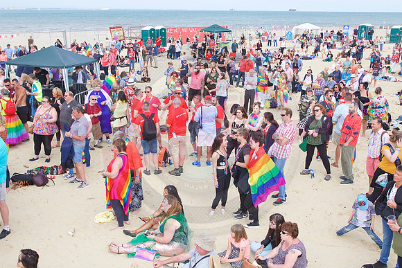 Isle of Wight Pride Beach Arena 2017.