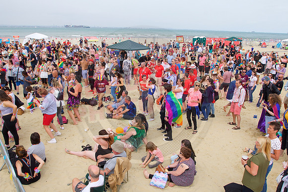 Isle of Wight Pride Beach Arena 2017.