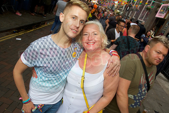 Manchester pride Canal Street celebration