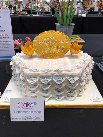 Class A: Celebration Cake marking the Cake International 25th Show