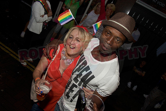 Manchester pride Canal Street celebration