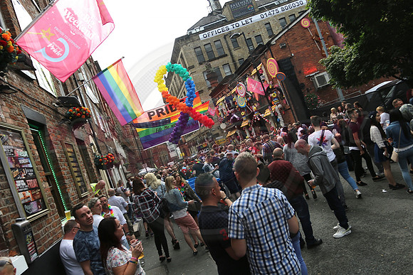Manchester pride Canal Street celebration