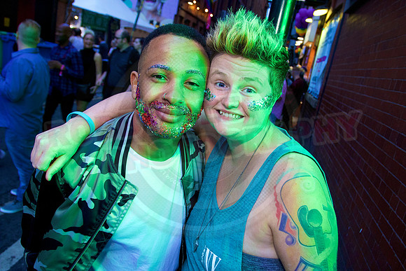 Manchester pride Canal Street celebration