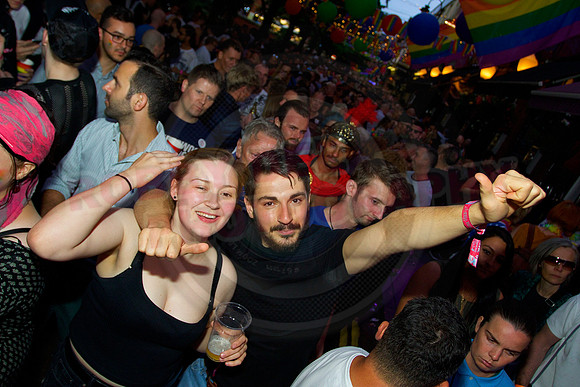 Manchester pride Canal Street celebration