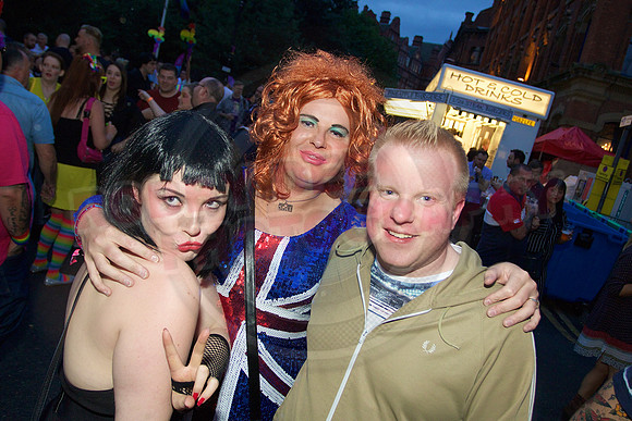 Manchester pride Canal Street celebration